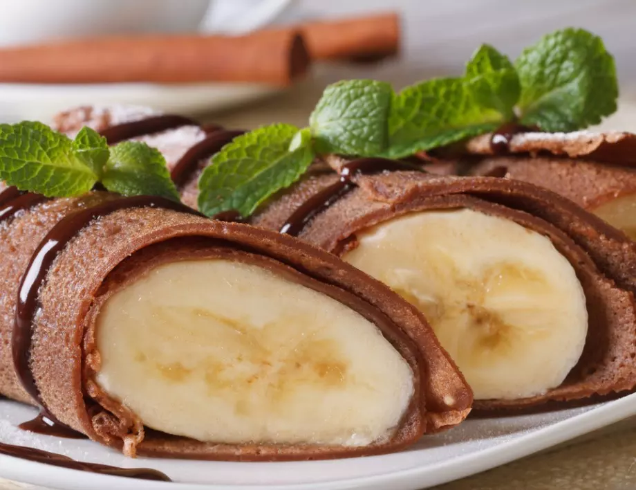 Рецепта на деня: Шоколадови палачинки с банан