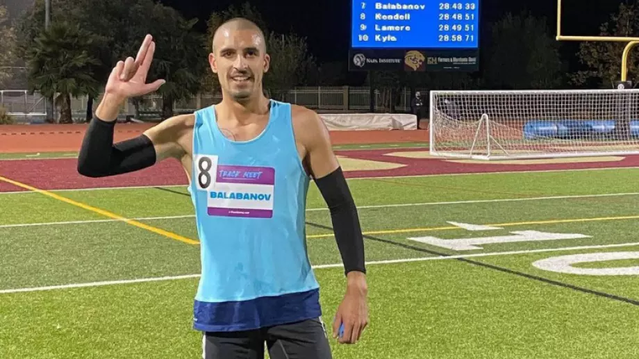 Иво Балабанов влезе в историята на Калифорнийския университет с блестящо бягане на 5000м
