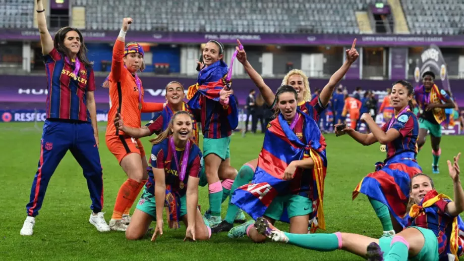 ВИДЕО: Женският тим на Барса спечели за първи път Шампионска лига