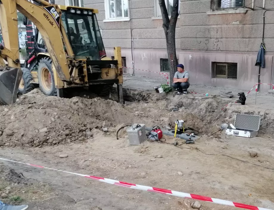Работници пробиха газопровод в Пловдив 