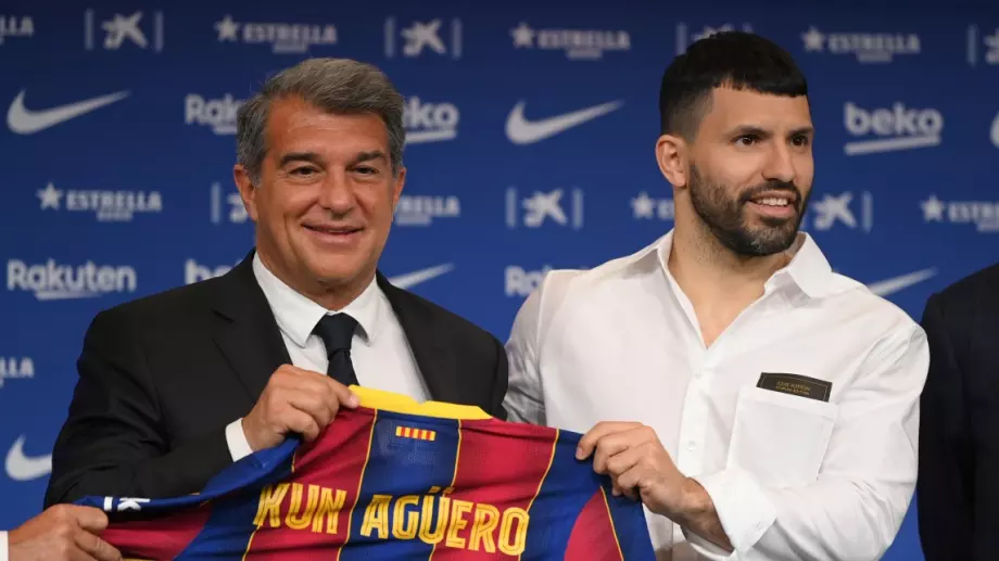 Жоан Лапорта: Искахме да подпишем с Агуеро още когато беше в Атлетико Мадрид