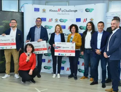 Три технологични решения за подобряване на градската мобилност спечелиха награди от Хакатона InnoAirChallenge на А1 и Асоциация за развитие на София