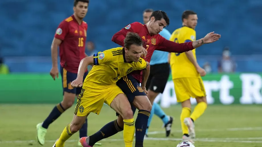 Стената на Швеция спря армадата на Испания в група E от Европейското по футбол