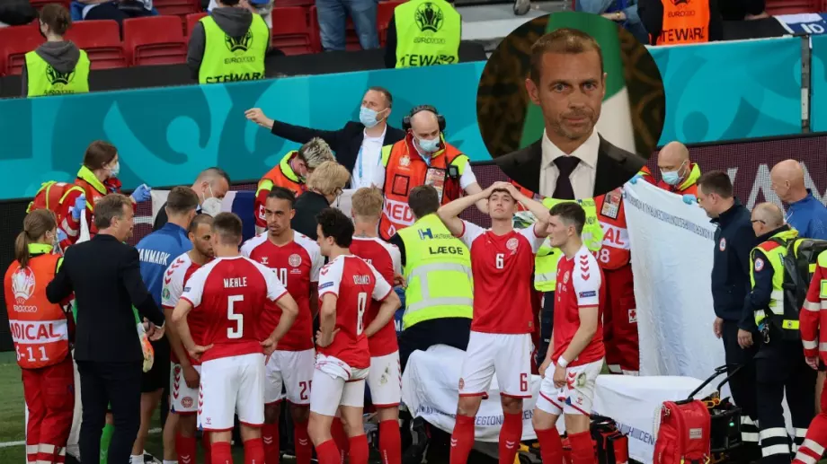 Недопустимо: УЕФА притиснала здраво Дания да доиграе мача след случая с Ериксен