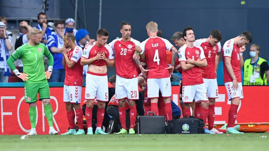 Мачът Белгия - Дания ще бъде прекъснат в чест на Ериксен
