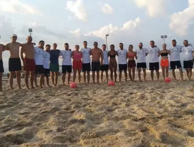 Oрганизираха демонстрация по плажен волейбол на плажа в Аспарухов