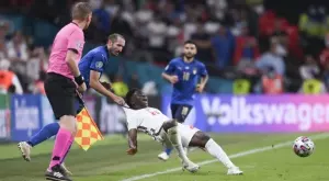 Безпардонният фаул на Киелини, без който Италия едва ли щеше да спечели Евро 2020 