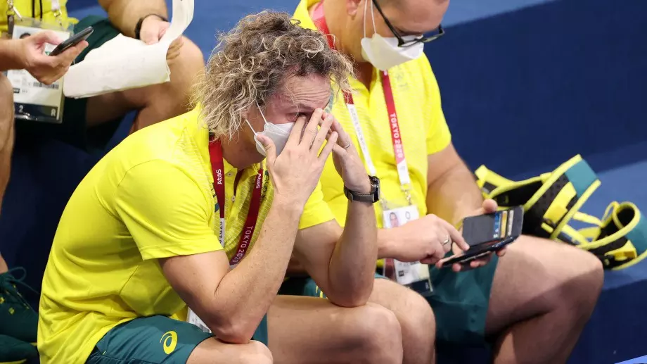 Токио 2020: Австралийски треньор полудя от радост и стана хит в социалните мрежи (ВИДЕО)