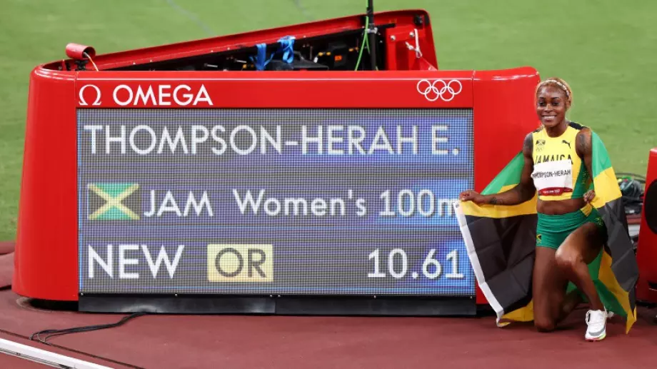 Какъв финал! Илейн Томпсън спечели златото в спринта на 100 метра с нов олимпийски рекорд!