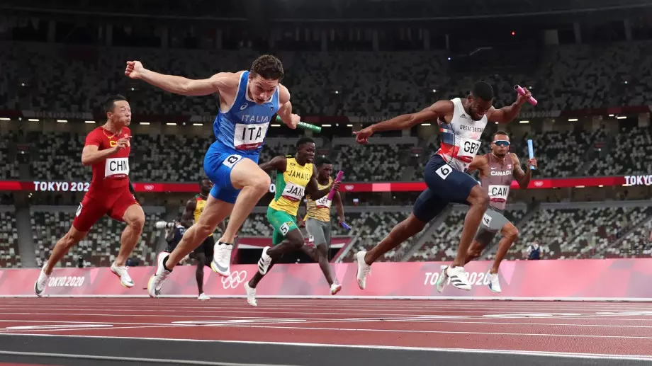 "Mamma mia": Сантиметри донесоха олимпийско злато на Италия на 4 х 100 метра в Токио
