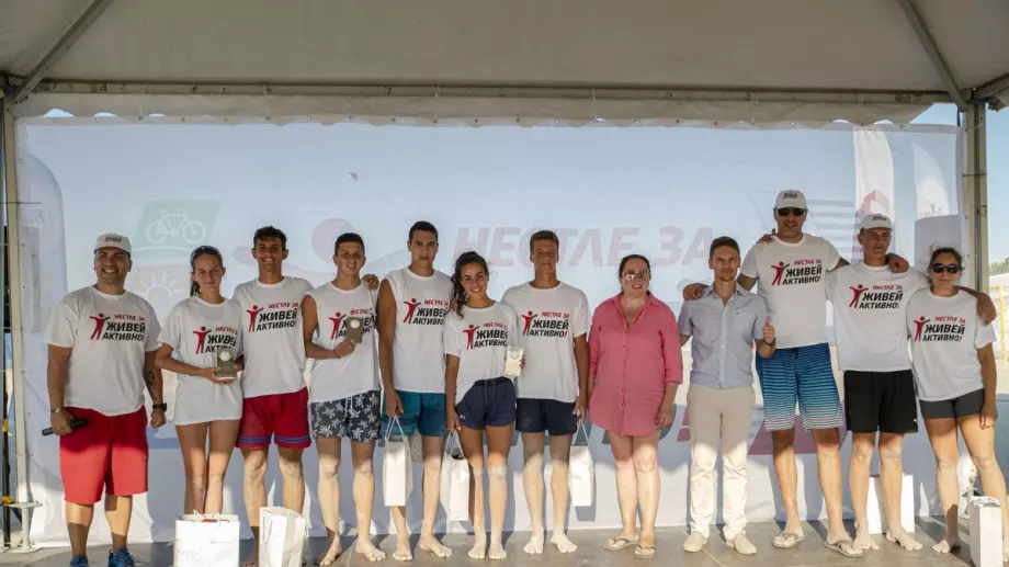 „Нестле за Живей Активно на плажа!“ събра спортни легенди и обещаващи спортни таланти на плажа във Варна