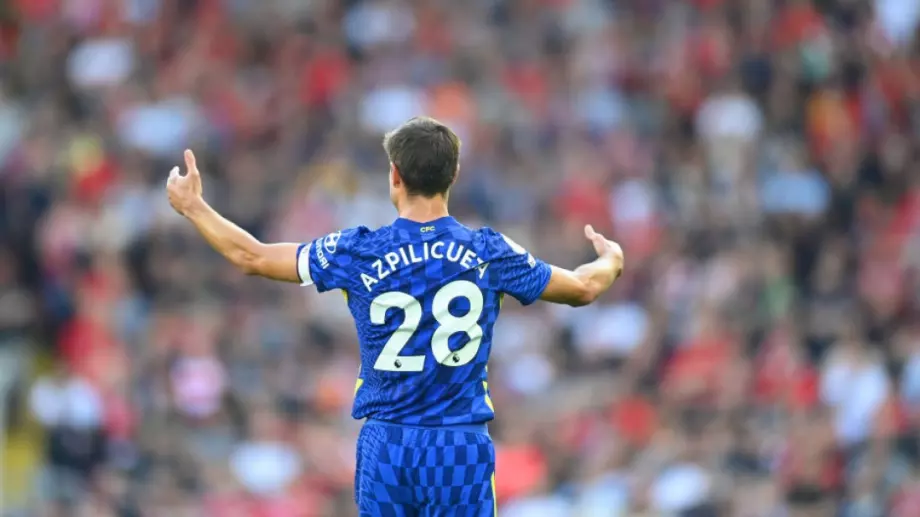 Аспиликуета стана четвъртият играч с 300 мача за Челси в Англия