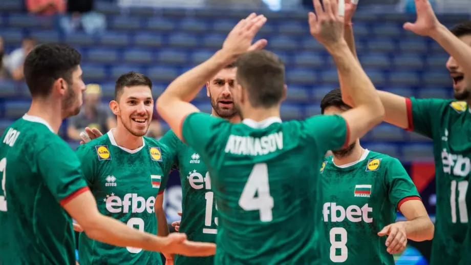 С победа над Беларус България продължава напред на Евроволей 2021