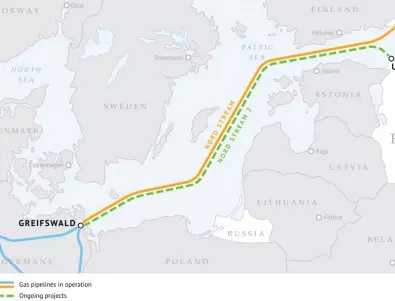 Кремъл:“Северен поток 2“ ще балансира цените на газа в Европа 