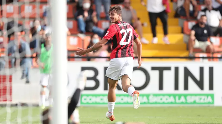 Даниеле Малдини вкара в дебюта си за Милан срещу Петко Христов и Специя