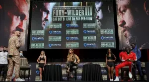 Фюри и Уайлдър очи в очи: тежки обвинения и грозни обиди (ВИДЕО)