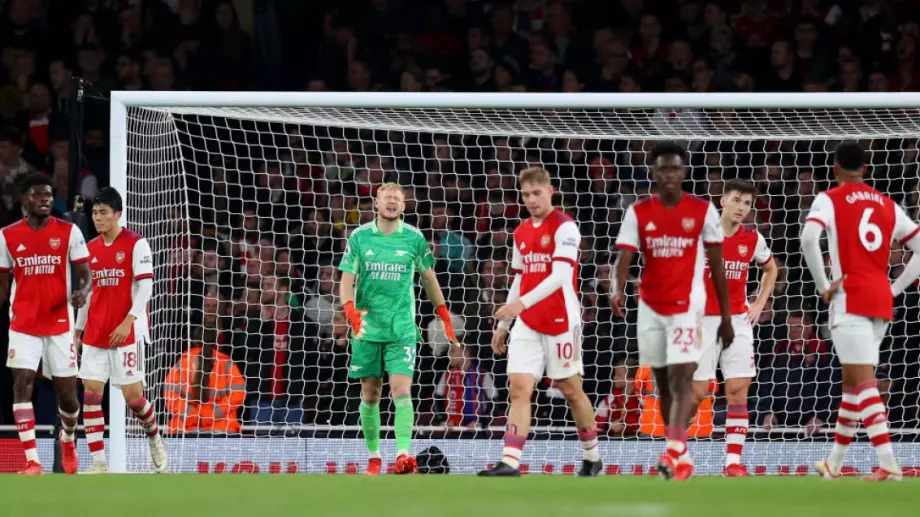 Арсенал се спаси в края и записа равенство срещу Кристъл Палас във Висшата лига