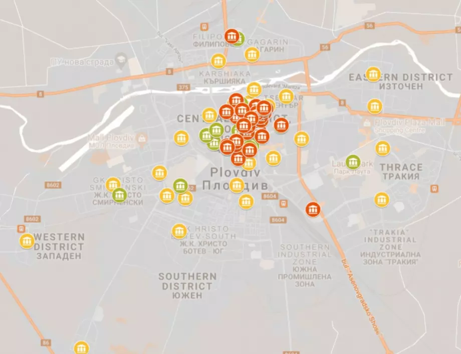 „Интерактивна карта на местата за култура в Пловдив“ е налична на страницата на общината