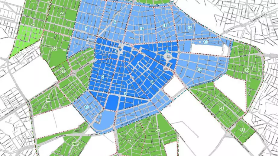 Разширяват синята зона за сметка на зелената, министерствата ще си плащат