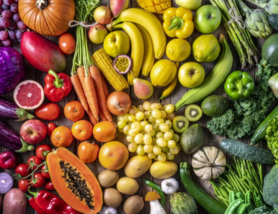 Препоръчителни условия за съхранение на плодове и зеленчуци
