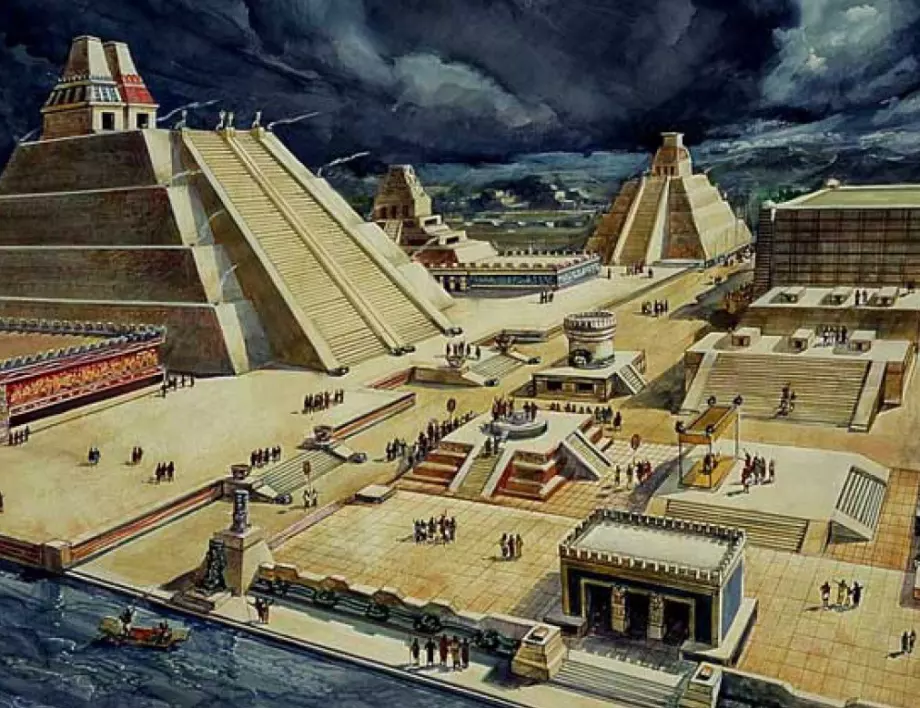 Свещен комплекс на ацтеките е открит в Теночтитлан