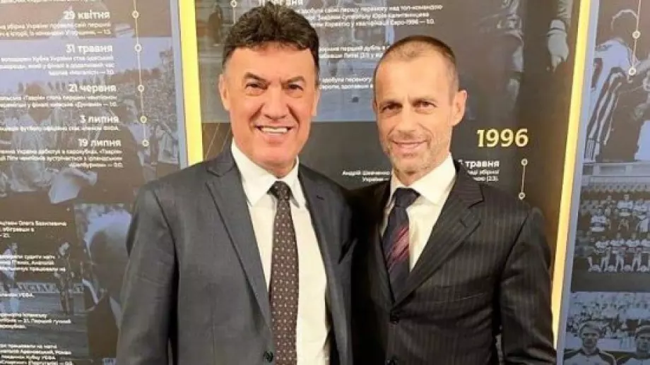 Борислав Михайлов в Лисабон: Подкрепил Чеферин, който ще ръководи УЕФА вече 7+ години
