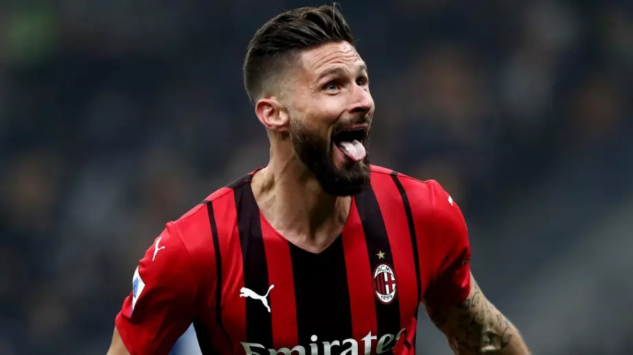 Феноменален Жиру обърна Интер за 3 минути за фамозен триумф на Милан в Серия А