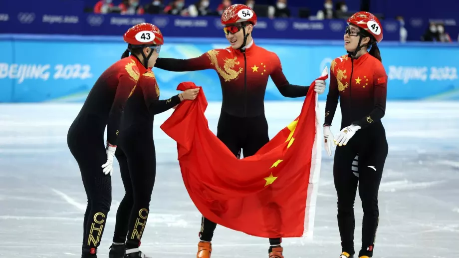 Китай спечели дебютно злато на Олимпиадата в Пекин (ВИДЕО+СНИМКИ)