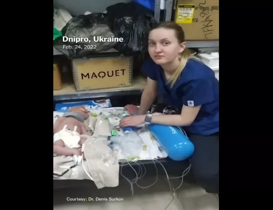 Местят новородени в бомбоубежище, за да ги спасят от руските ракети (ВИДЕО)