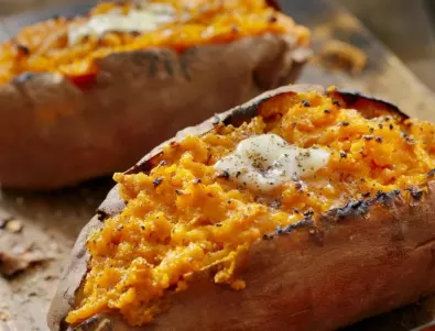 Печени СЛАДКИ картофи с нар, песто и сирене: Не сте яли по-вкусни!