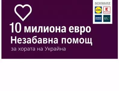 Незабавна помощ за хората на Украйна: Kaufland и Lidl даряват стоки на стойност 10 милиона евро