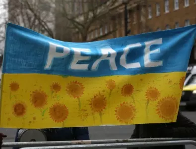 Митинг в Казахстан срещу руската инвазия в Украйна (ВИДЕО)