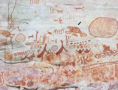 Праисторически рисунки от Амазонка показват изчезнали гиганти