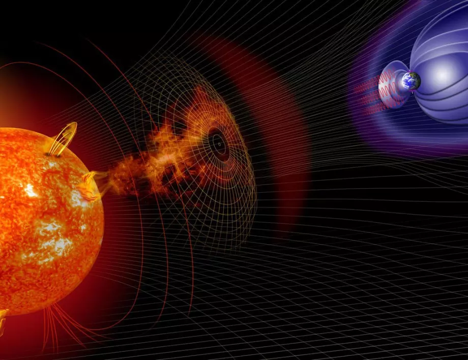 Слънчево изригване запрати плазмен поток към Земята, очаква се геомагнитна буря