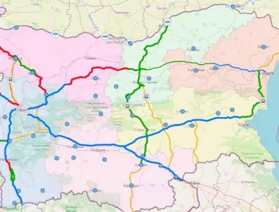 Интерактивна карта представя кога ще са готови основните пътни участъци у нас
