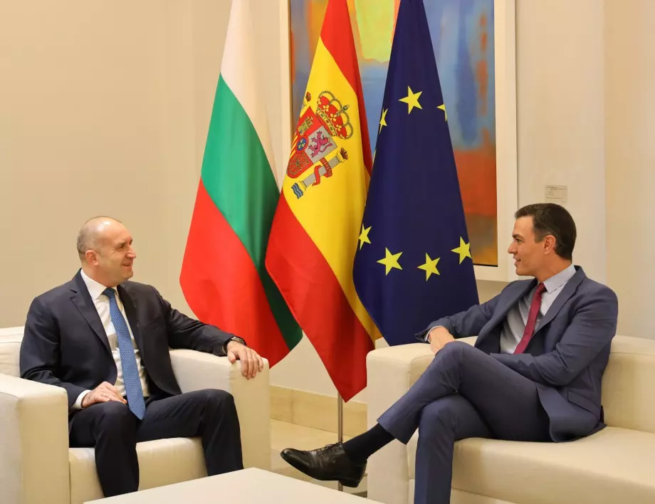 Радев: България и Испания имат отличeн политически диалог 