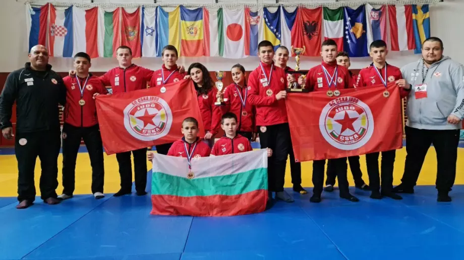 Джудистите на ЦСКА завоюваха много медали на турнира в Словения