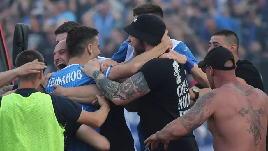 СНИМКИ: Дивата радост на играчи и фенове след решаващия гол срещу ЦСКА