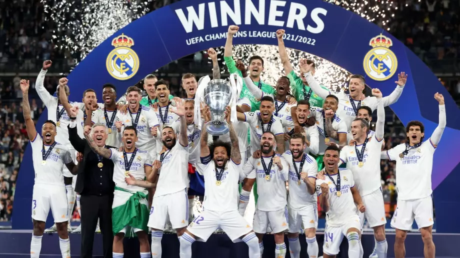 Парадокс: Победителят в Шампионска лига Реал Мадрид едва шести в ранглистата на УЕФА