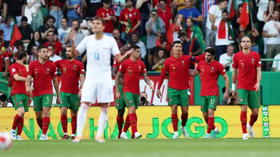 Португалия се разправи с Чехия за 5 минути и продължава да "лети" в Лигата на нациите