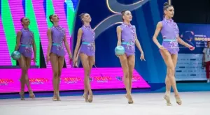 Българският ансамбъл по художествена гимнастика остана на косъм от медалите в Израел