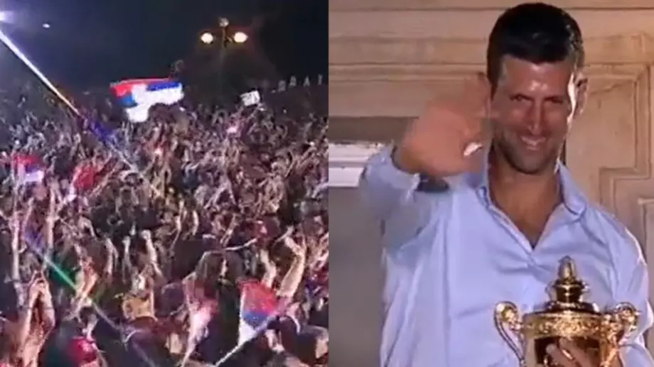 ВИДЕО: Лудост в Сърбия! Хиляди посрещнаха шампиона Джокович на родна земя