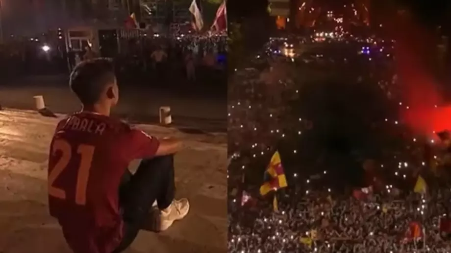 Велико! Пауло Дибала бе посрещнат като Бог от хиляди фенове в Рим (ВИДЕО)