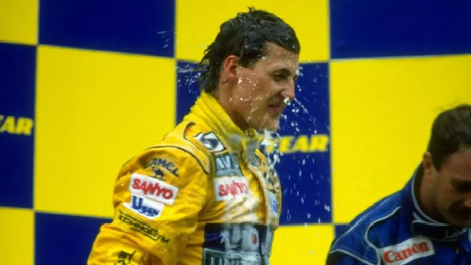 Точно преди 30 години: Първата победа на Шумахер във Формула 1 (ВИДЕО)