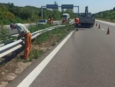 Кола и тир се удариха на магистрала „Тракия”, има жертва