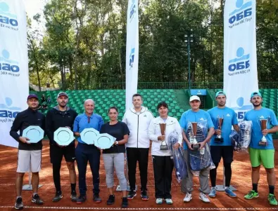 Завърши третият тенис турнир на ОББ за любители с над 130 участници