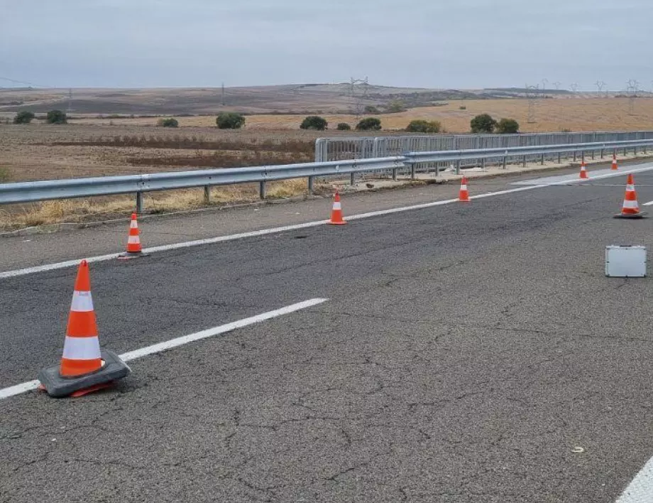 Възстановиха движението при 24-ия километър на автомагистрала „Тракия“ в посока Бургас