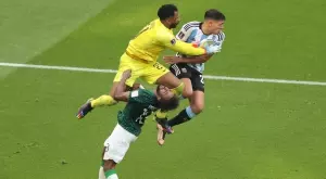 ВИДЕО: Кошмарният удар, който пое звездата на Саудитска Арабия срещу Аржентина