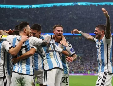 Меси и Алварес разкъсаха Хърватия и пратиха Аржентина на финал на Световното първенство