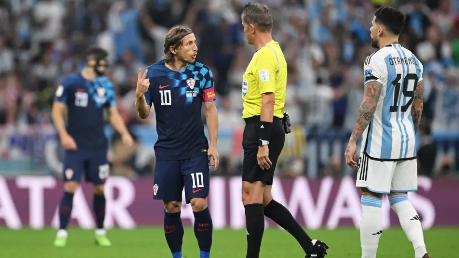 Лука Модрич бесен на съдията след Хърватия 0:3 Аржентина: Той е един от най-лошите, които познавам